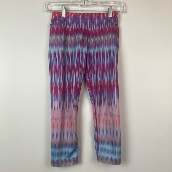 prAna Roxanne Capri Womens Festival Pink Cropped Mid Rise Size XS - Picture 3 of 10